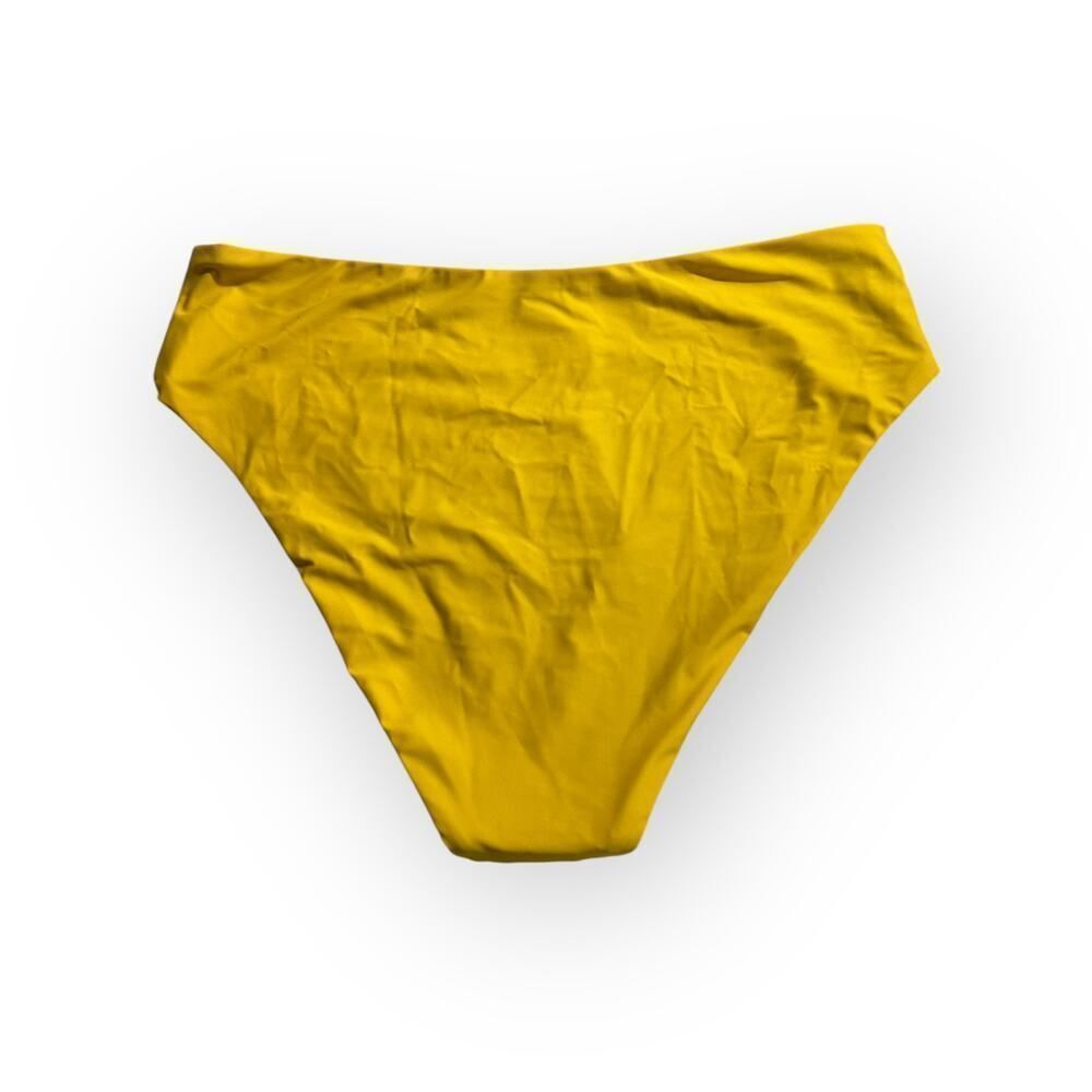 J.Crew Classic High Rise Bikini Bottom Women's Plus XXL Yellow NWT - Picture 2 of 6